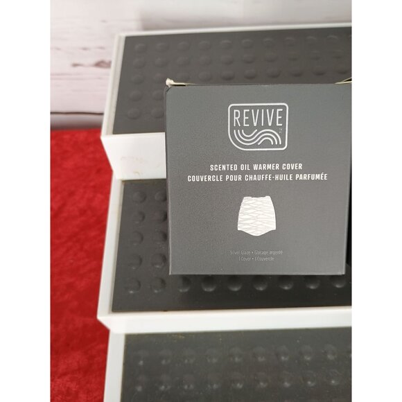 Revive Scented Oil Warmer Cover In Silver Glaze - Picture 3 of 10